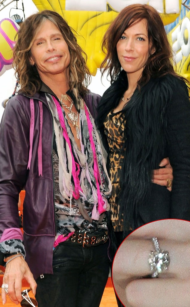 Aerosmith Frontman Steven Tyler Engaged to Gal-Pal Erin Brady! So How Big  Was the Rock He Gave Her?